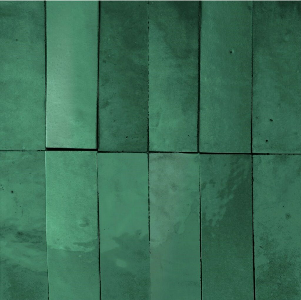 Bejmat émaillé vert