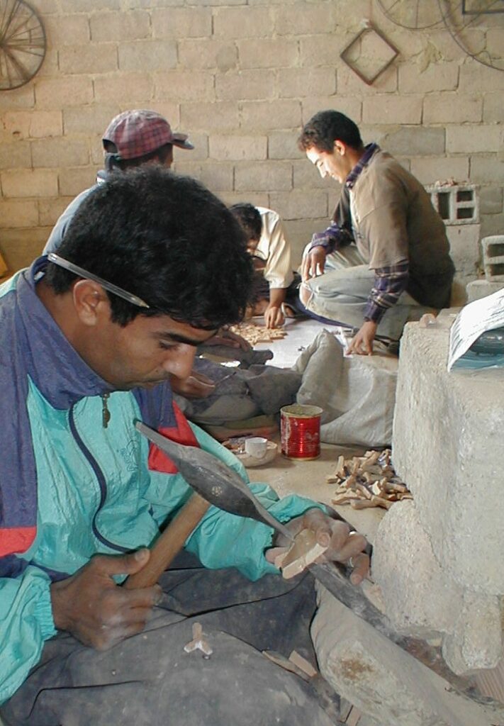 La découpe des carreaux