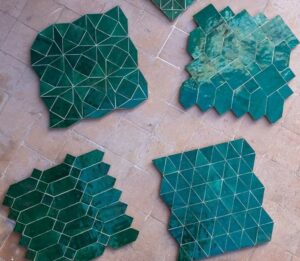 Zellige sur filet 4 motifs