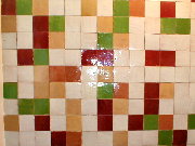 un mur en zellige de 10 10 cm de toutes les couleurs