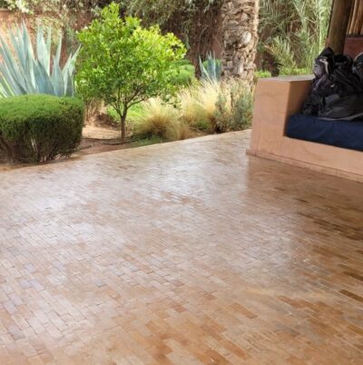 Du bejmat au milieu du jardin