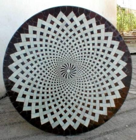 Table en zellige tresse pour jardin